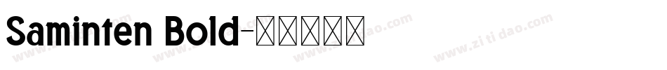 Saminten Bold字体转换